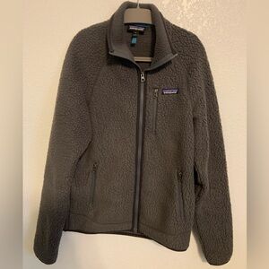 Patagonia Men's Retro Pile Fleece Jacket. Size Small. Forge Grey.